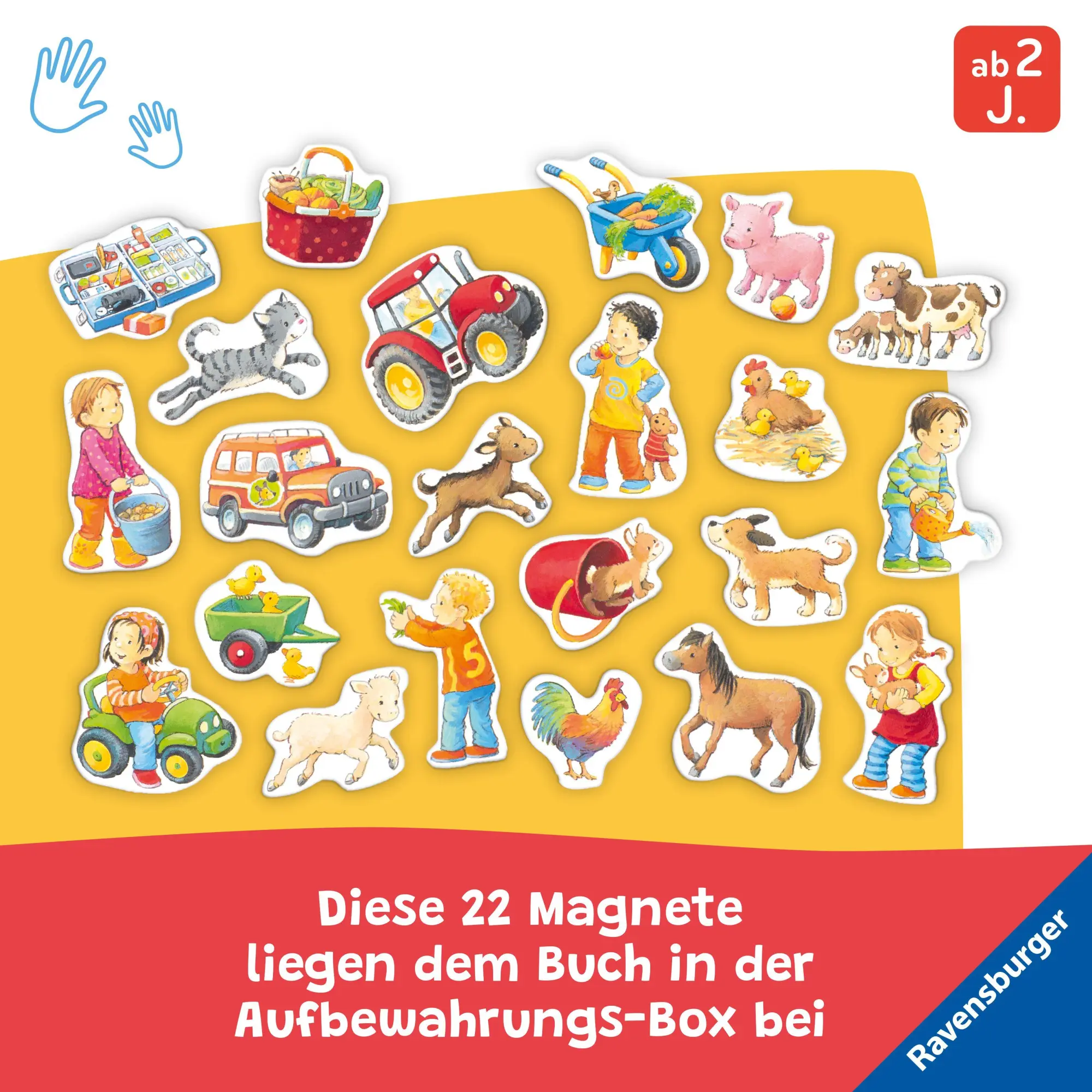 Bild: 9783473421800 | Mein großes Magnetbuch - Was gehört wohin? Auf dem Bauernhof | Senner