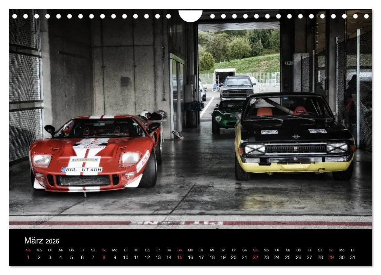 Bild: 9783516151800 | Raceday (Wandkalender 2026 DIN A4 quer), CALVENDO Monatskalender