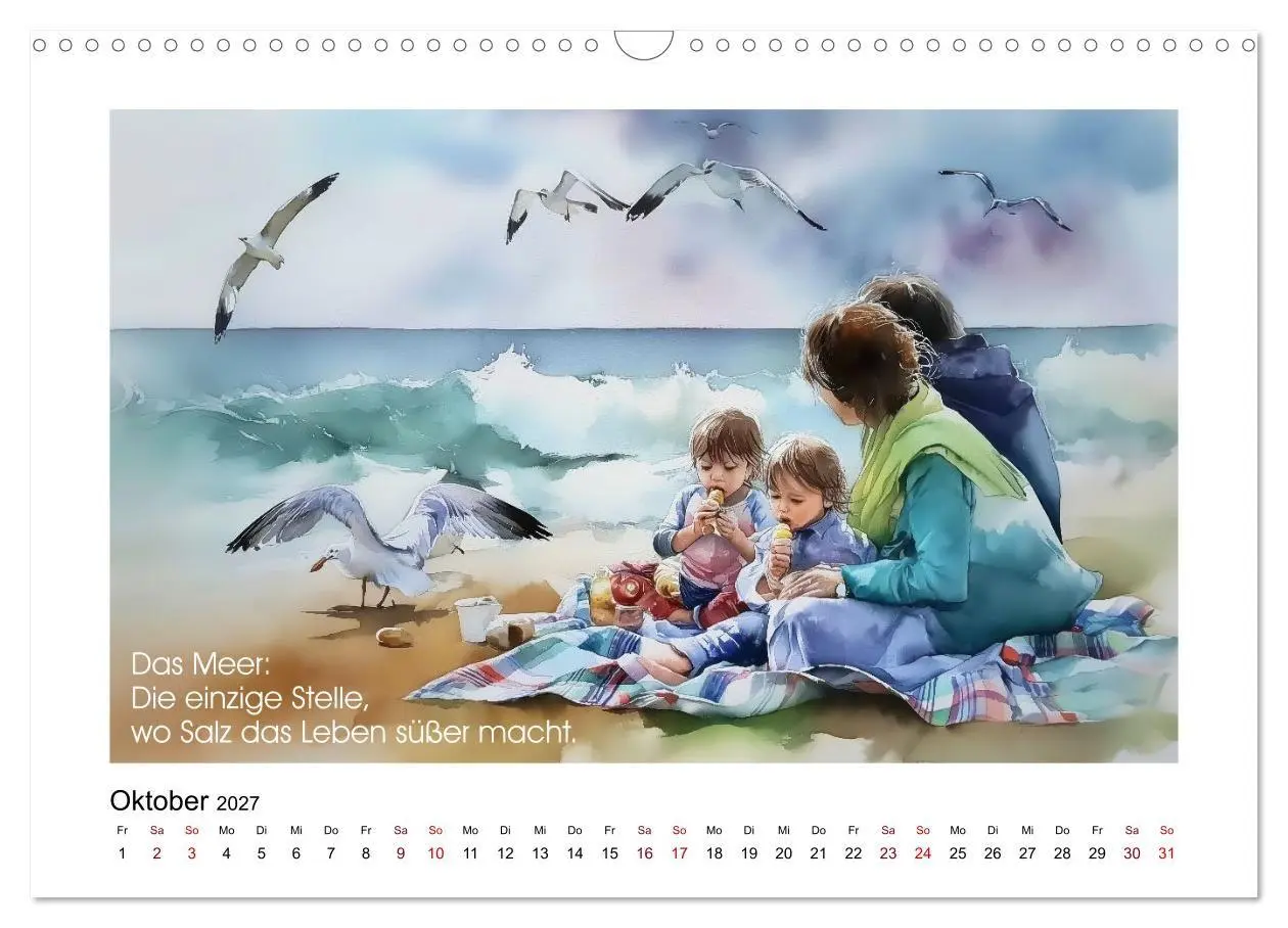 Bild: 9783516771800 | Meer, Strand und Wellen (Wandkalender 2027 DIN A3 quer), CALVENDO...