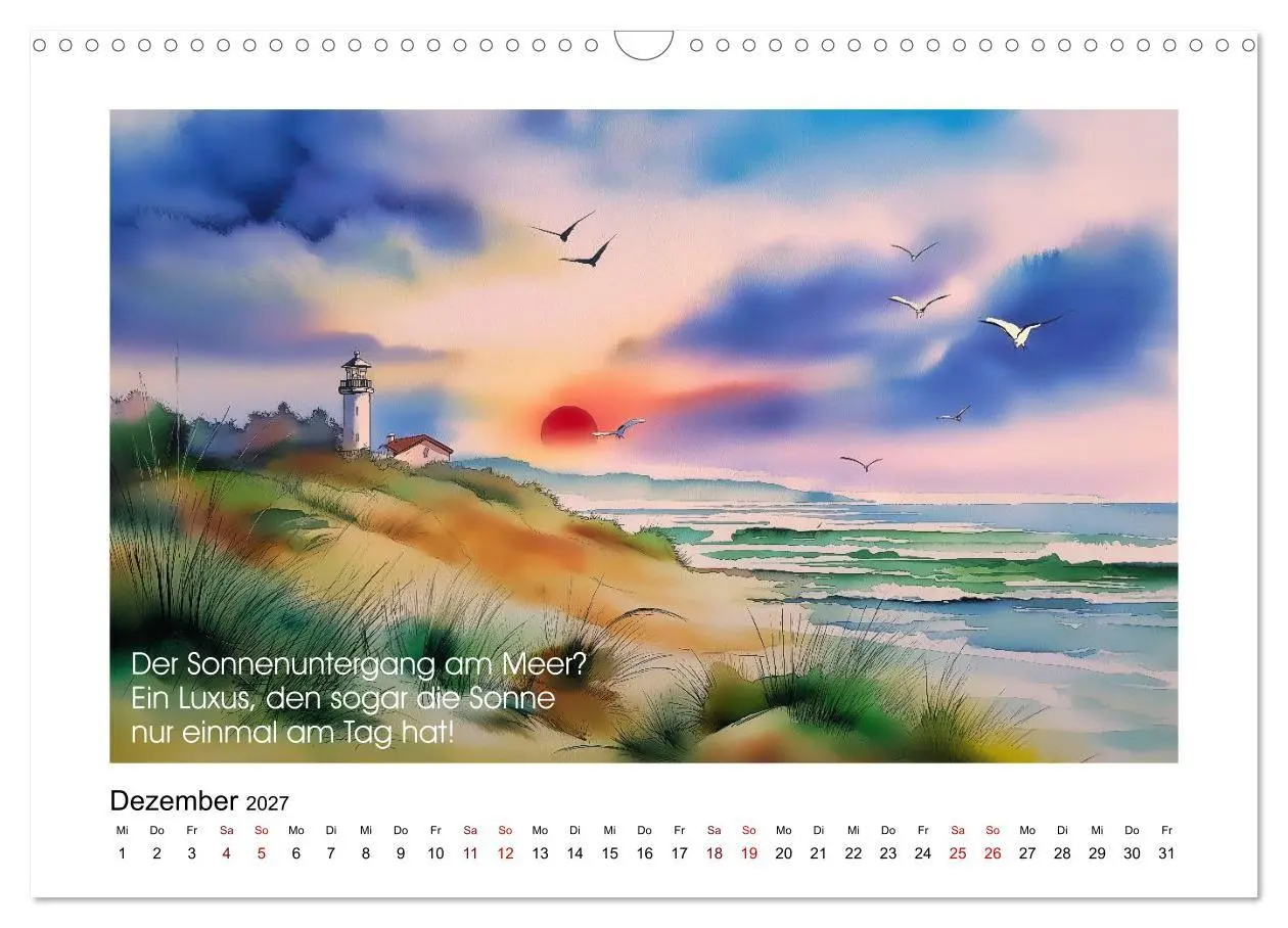 Bild: 9783516771800 | Meer, Strand und Wellen (Wandkalender 2027 DIN A3 quer), CALVENDO...