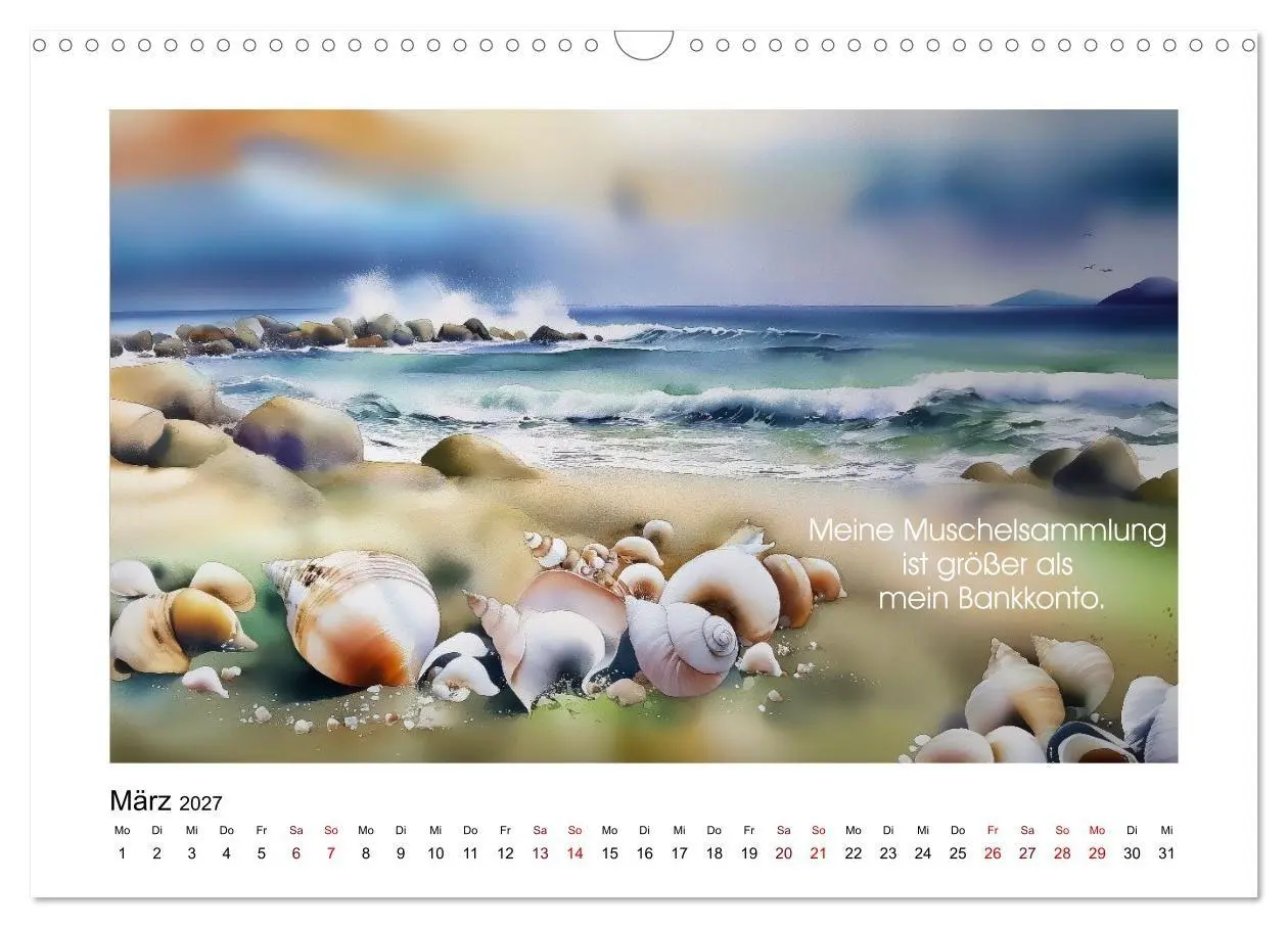Bild: 9783516771800 | Meer, Strand und Wellen (Wandkalender 2027 DIN A3 quer), CALVENDO...