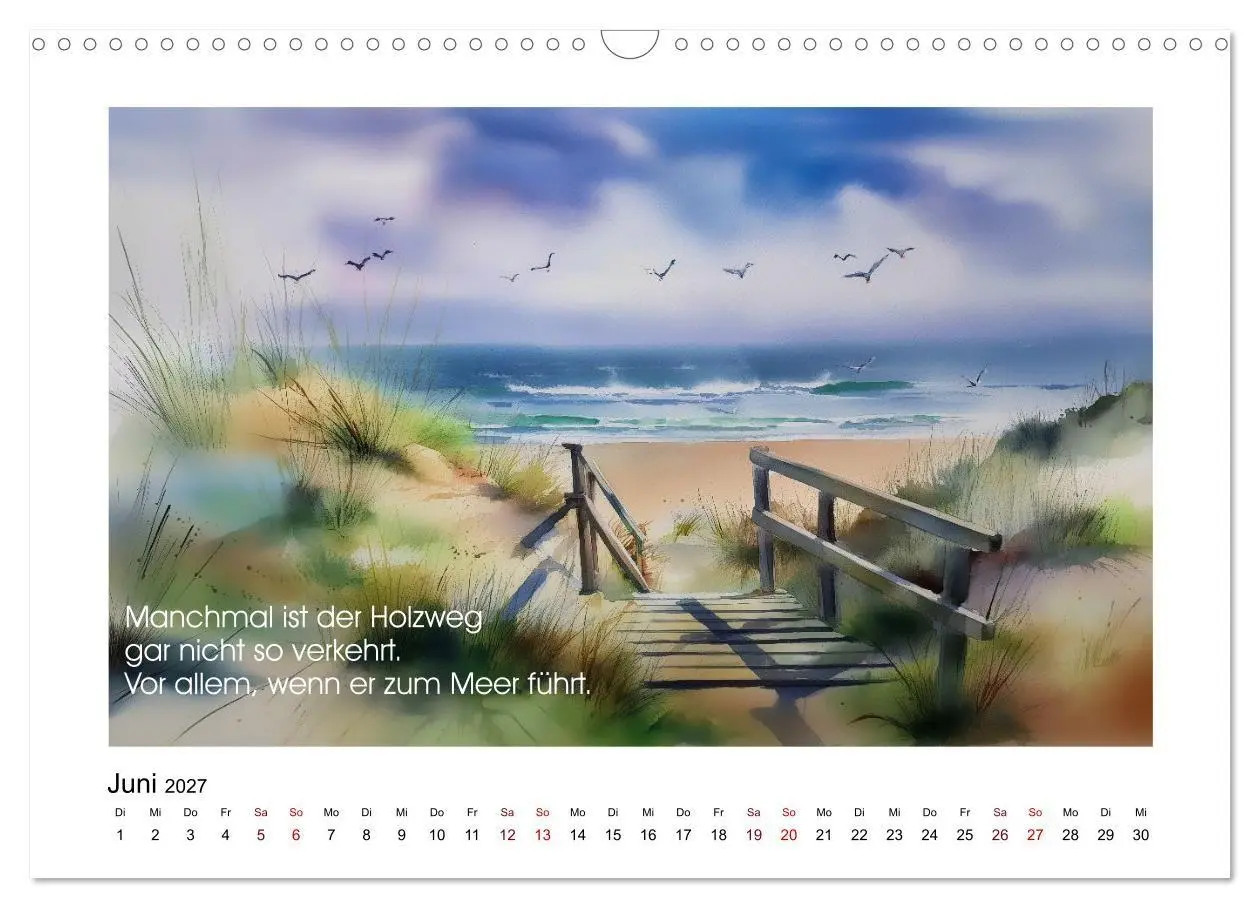 Bild: 9783516771800 | Meer, Strand und Wellen (Wandkalender 2027 DIN A3 quer), CALVENDO...