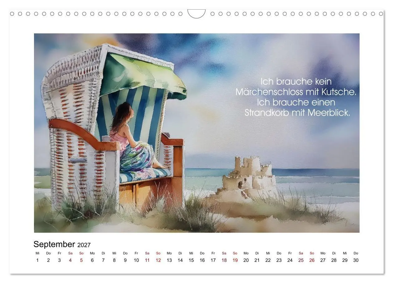Bild: 9783516771800 | Meer, Strand und Wellen (Wandkalender 2027 DIN A3 quer), CALVENDO...
