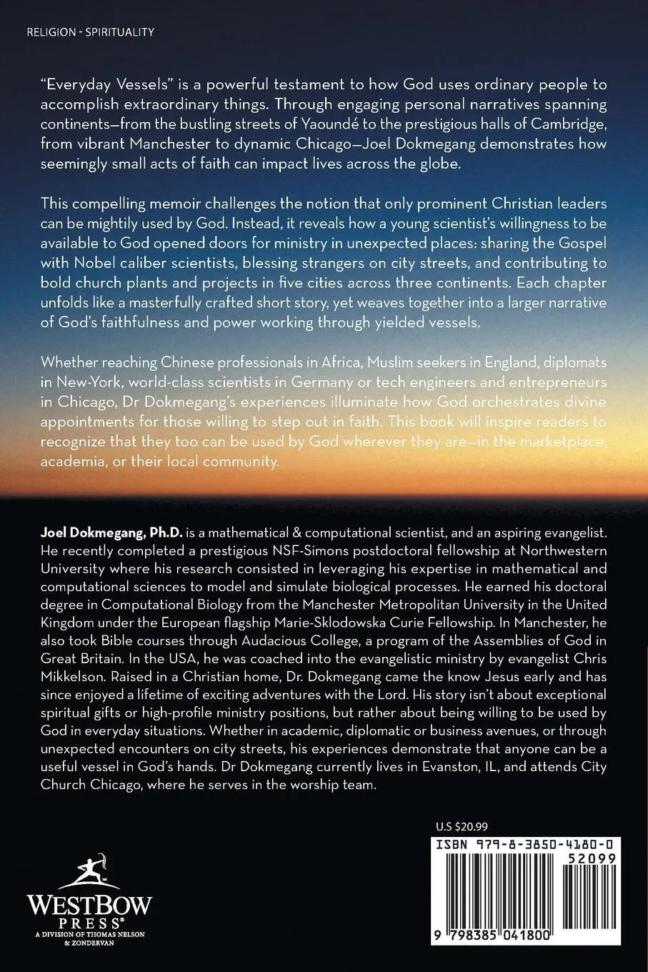 Rückseite: 9798385041800 | Everyday Vessels | When God uses ordinary people | Joel Dokmegang