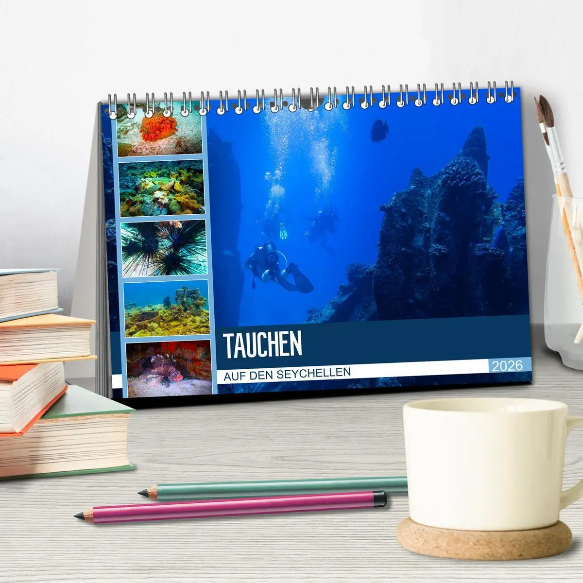 Bild: 9783457741900 | Tauchen auf den Sychellen (Tischkalender 2026 DIN A5 quer),...