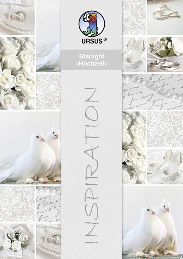 URSUS Starlight "Hochzeit", weiß/silber