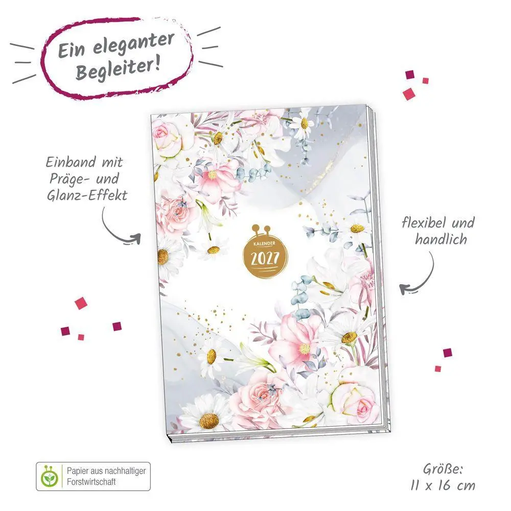 Bild: 4251901512000 | TRÖTSCH - Taschenkalender A6 Vintage 2027 | Wochenkalender | KG | 2027