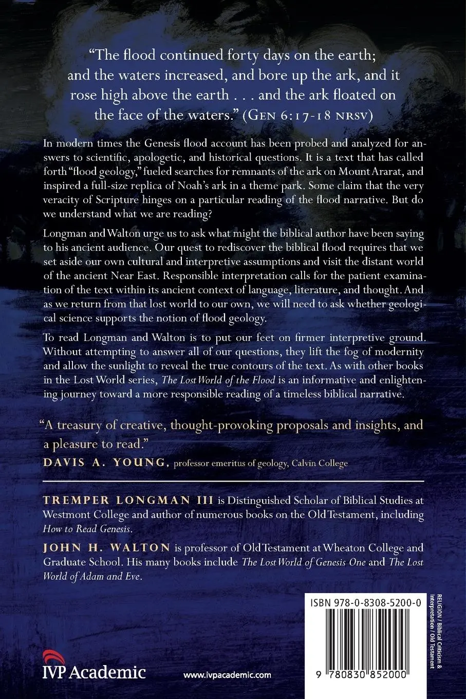 Rückseite: 9780830852000 | The Lost World of the Flood | III Tremper Longman (u. a.) | Buch