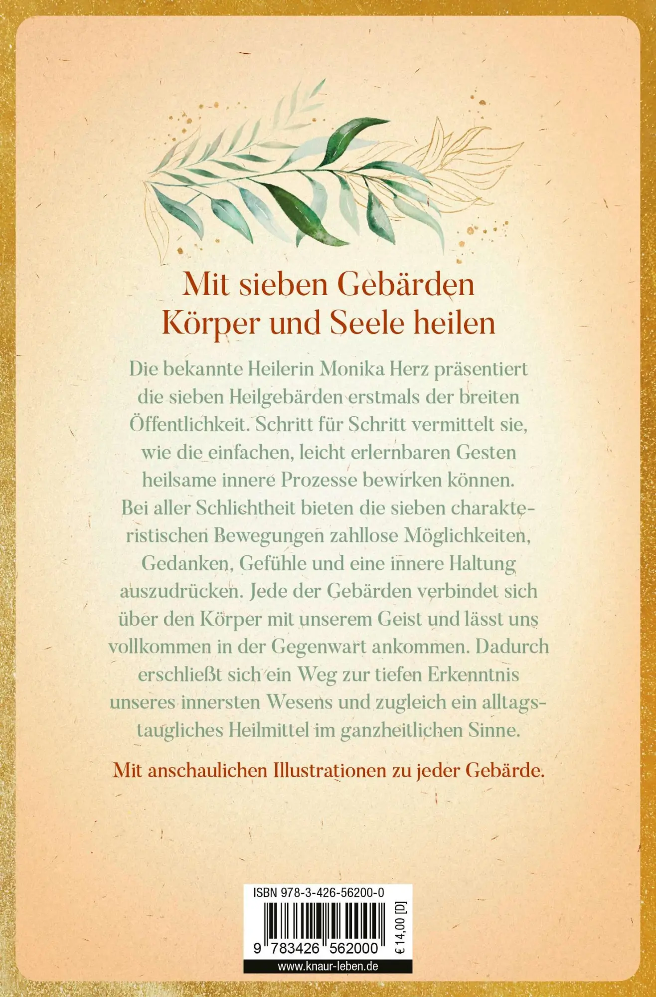 Rückseite: 9783426562000 | Die sieben Heilgebärden | Monika Herz | Taschenbuch | 128 S. | Deutsch
