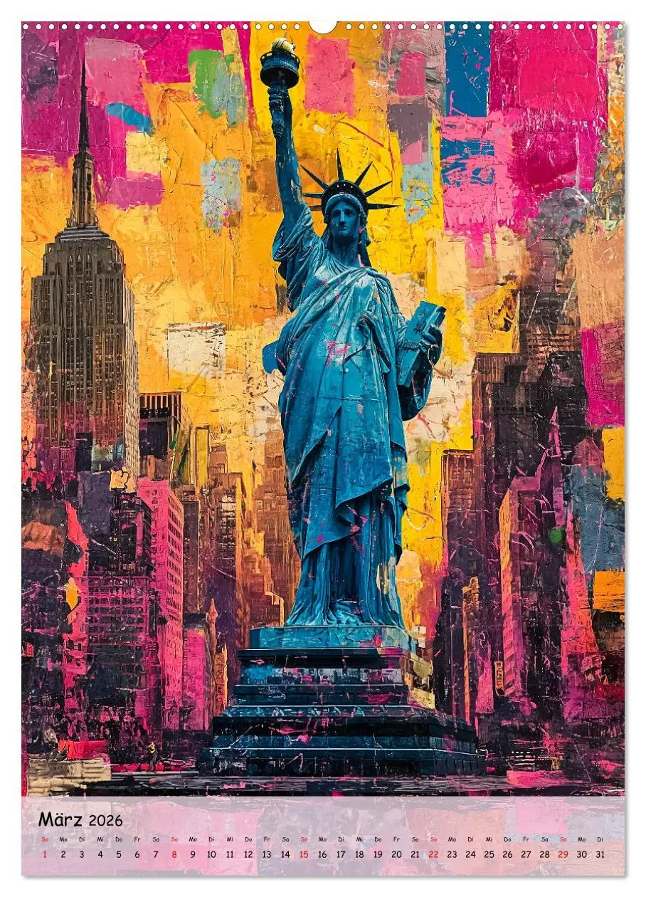 Bild: 9783516272000 | Pop Artbox (Wandkalender 2026 DIN A2 hoch), CALVENDO Monatskalender