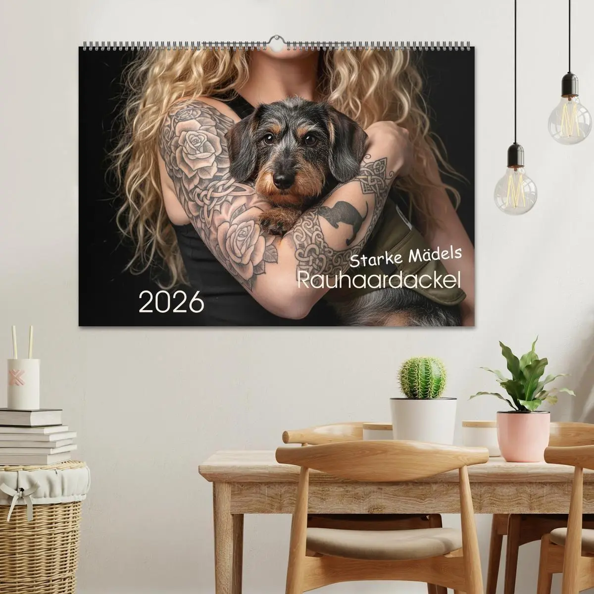 Bild: 9783516722000 | Starke Mädels - Rauhaardackel (Wandkalender 2026 DIN A2 quer),...