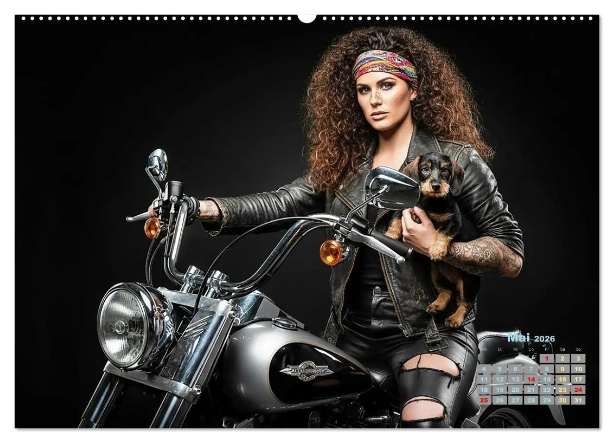 Bild: 9783516722000 | Starke Mädels - Rauhaardackel (Wandkalender 2026 DIN A2 quer),...