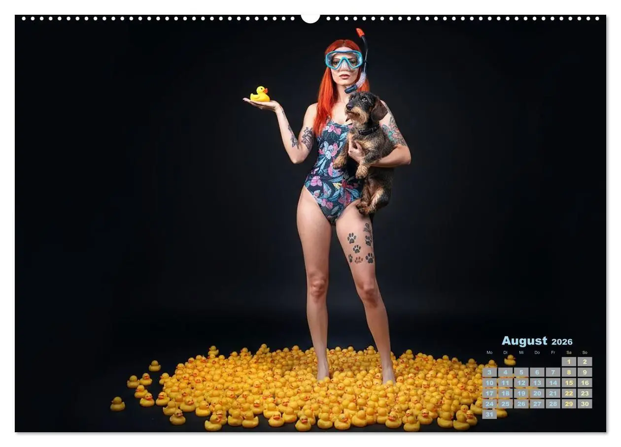 Bild: 9783516722000 | Starke Mädels - Rauhaardackel (Wandkalender 2026 DIN A2 quer),...