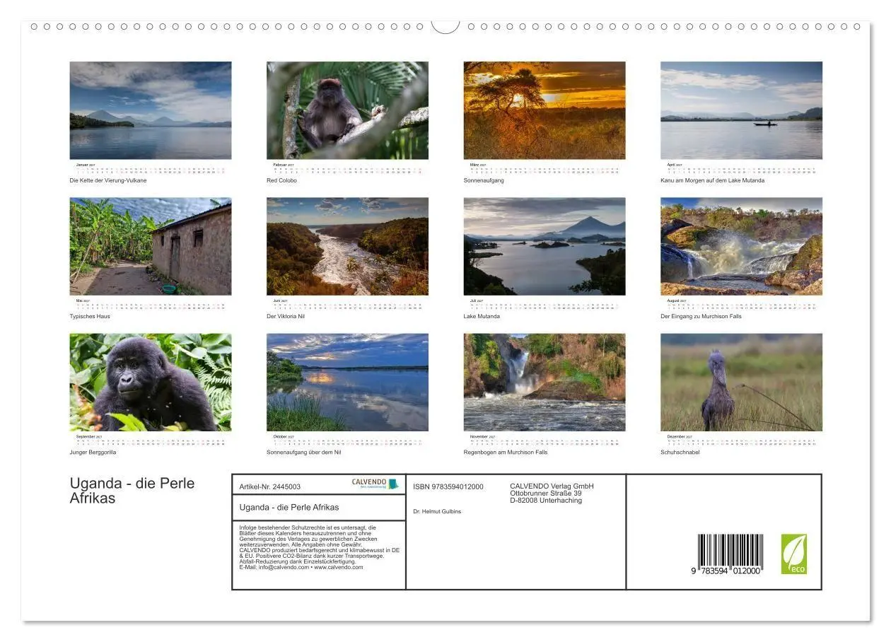 Bild: 9783594012000 | Uganda - die Perle Afrikas (hochwertiger Premium Wandkalender 2027...