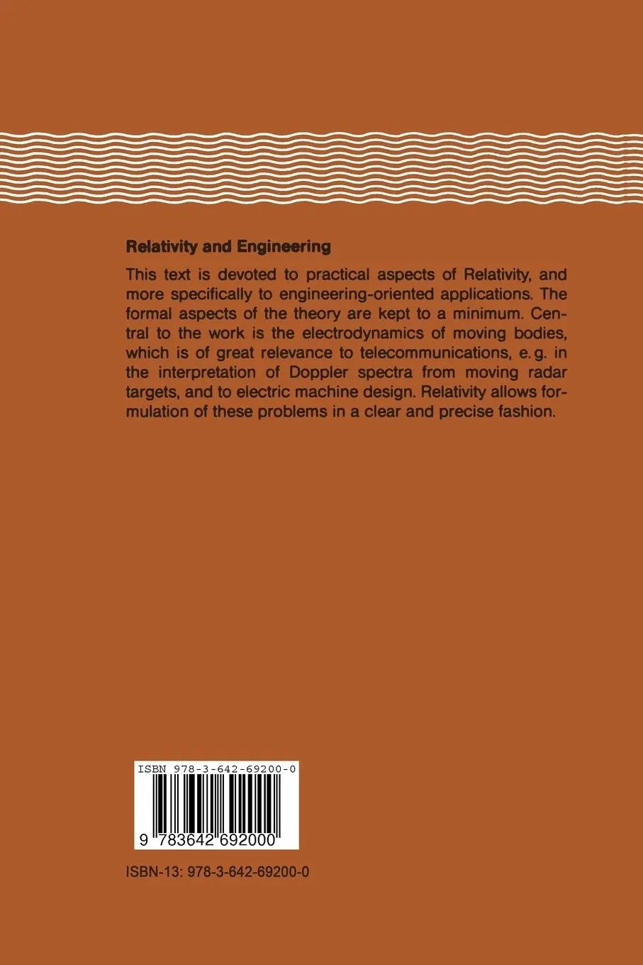 Rückseite: 9783642692000 | Relativity and Engineering | Jean Van Bladel | Taschenbuch | xii