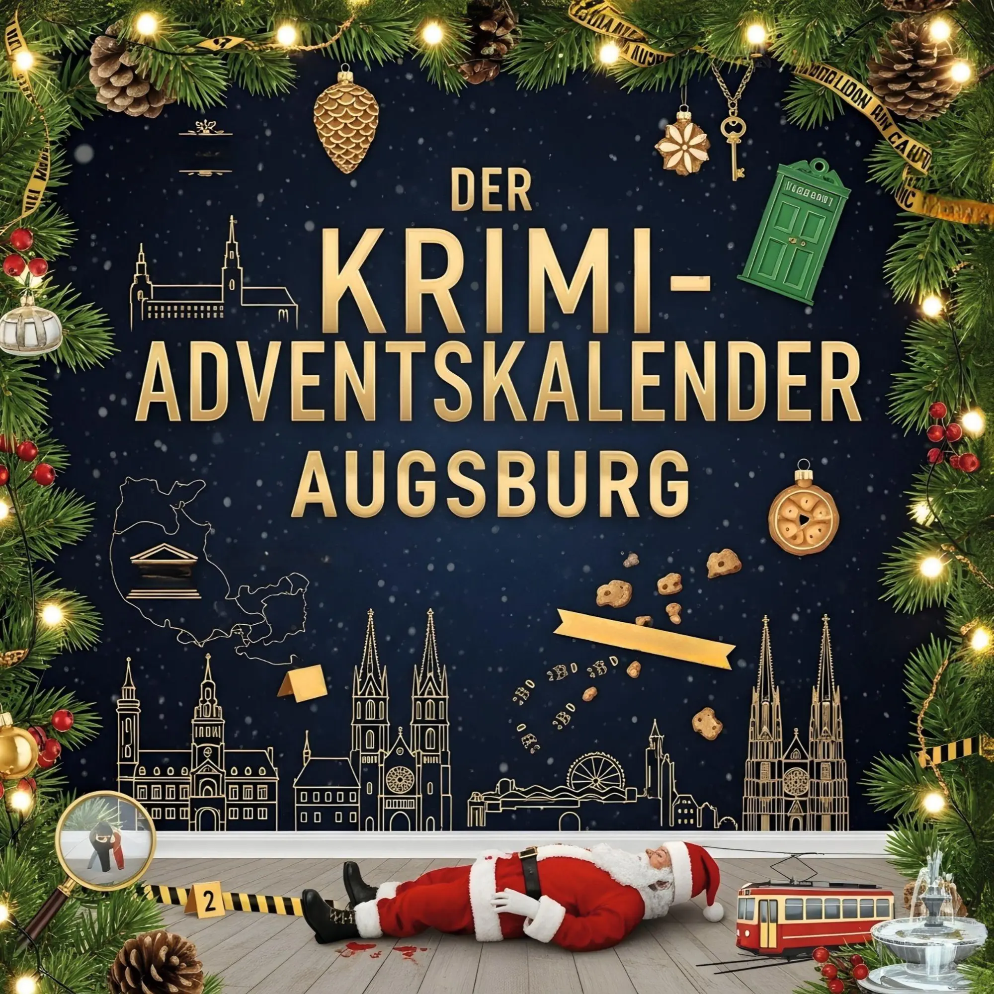 Cover: 9783695302000 | Der Krimi-Adventskalender Augsburg | Mordsverdächtig in 24 Akten
