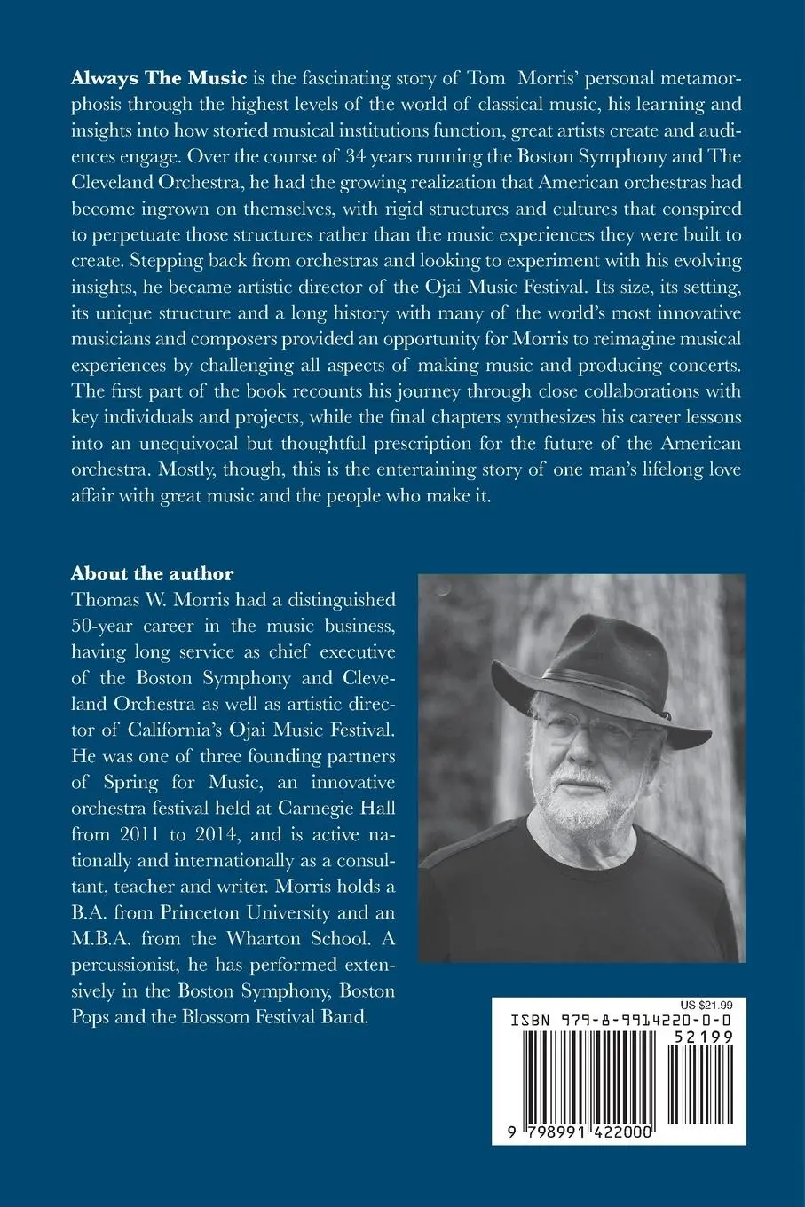 Rückseite: 9798991422000 | Always the Music | Thomas W. Morris | Taschenbuch | Englisch | 2024