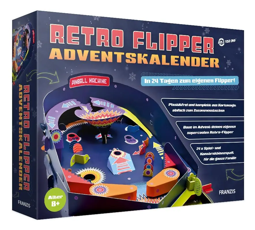 Cover: 4019631672100 | Retro Flipper Adventskalender, in 24 Tagen zum eigenen Flipper, für...