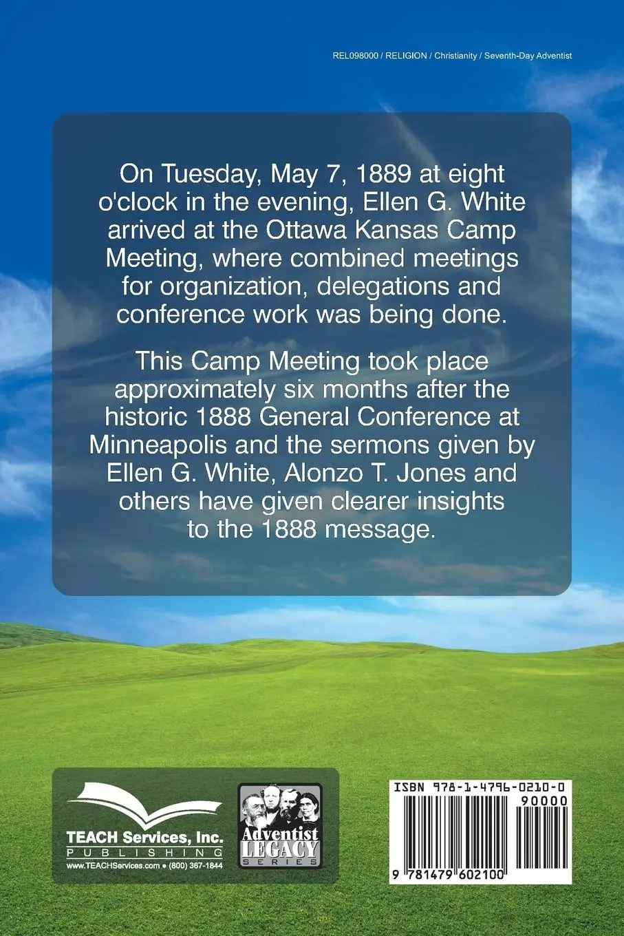 Rückseite: 9781479602100 | 1889 Camp Meeting Sermons | Alonzo T. Jones (u. a.) | Taschenbuch