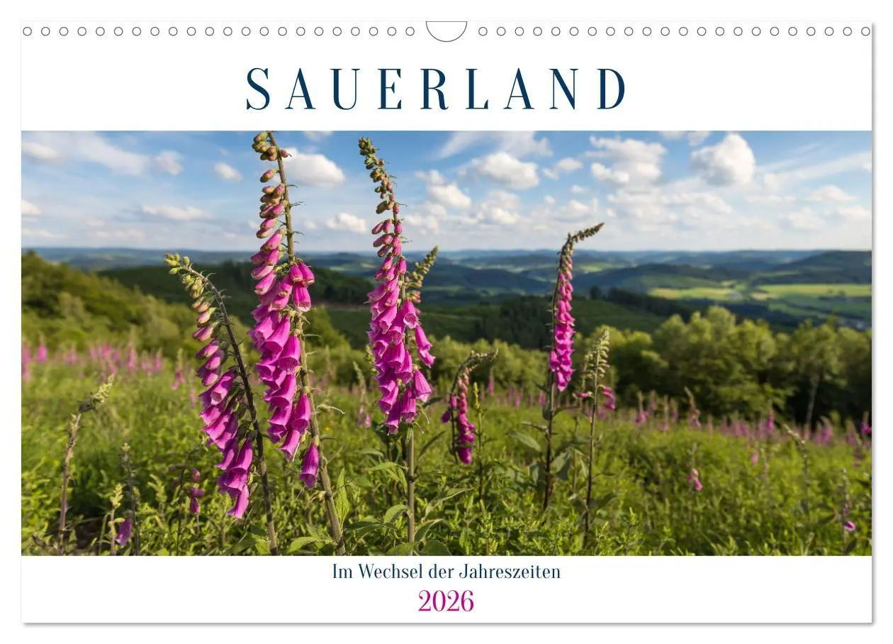 Cover: 9783457552100 | Das Sauerland im Wechsel der Jahreszeiten (Wandkalender 2026 DIN A3...