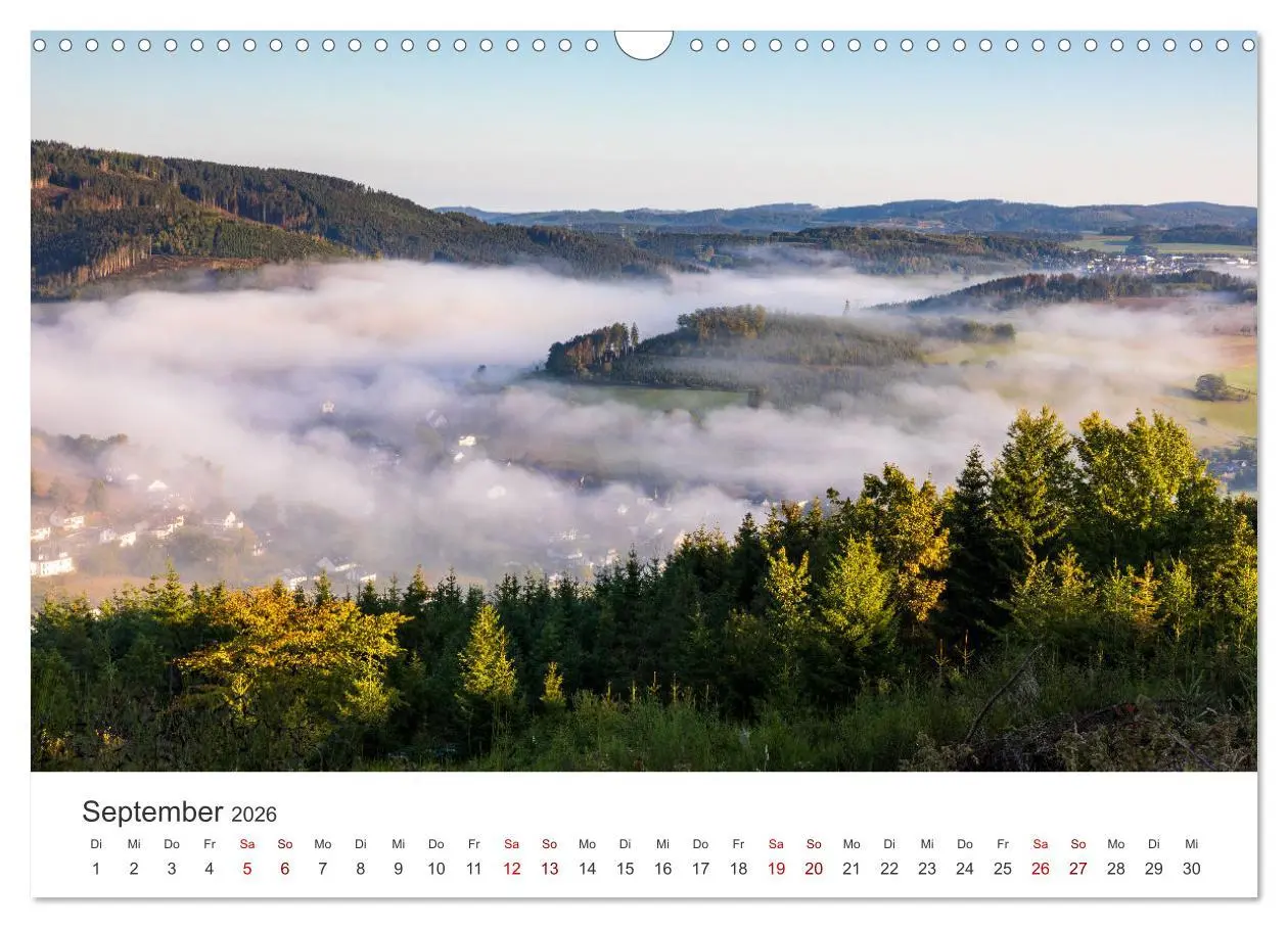Bild: 9783457552100 | Das Sauerland im Wechsel der Jahreszeiten (Wandkalender 2026 DIN A3...