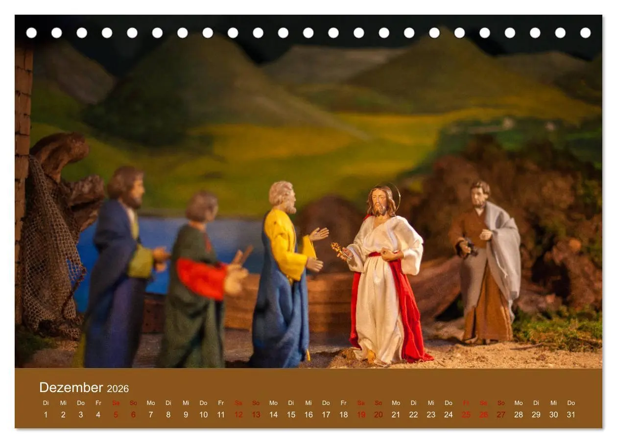 Bild: 9783457862100 | Passionskrippen (Tischkalender 2026 DIN A5 quer), CALVENDO...