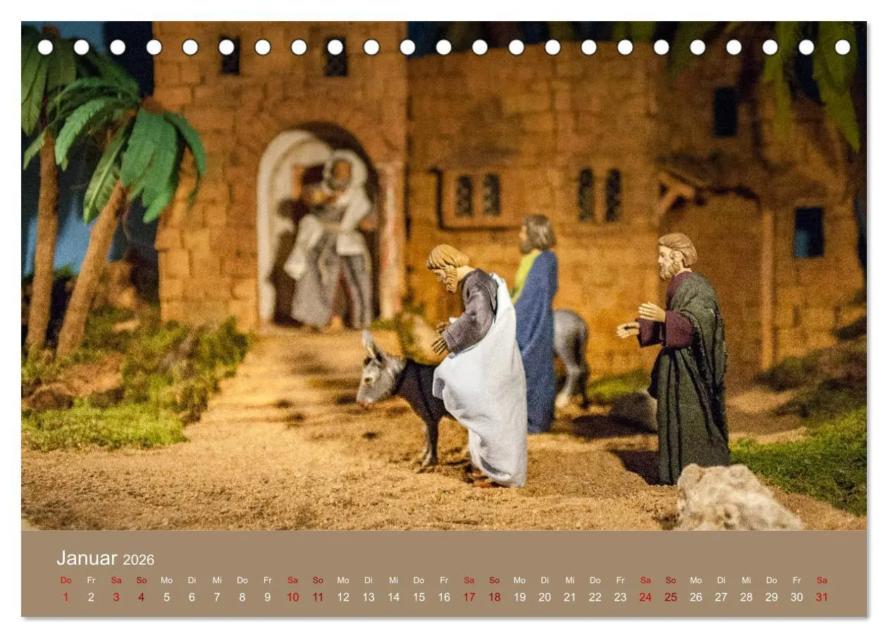 Bild: 9783457862100 | Passionskrippen (Tischkalender 2026 DIN A5 quer), CALVENDO...