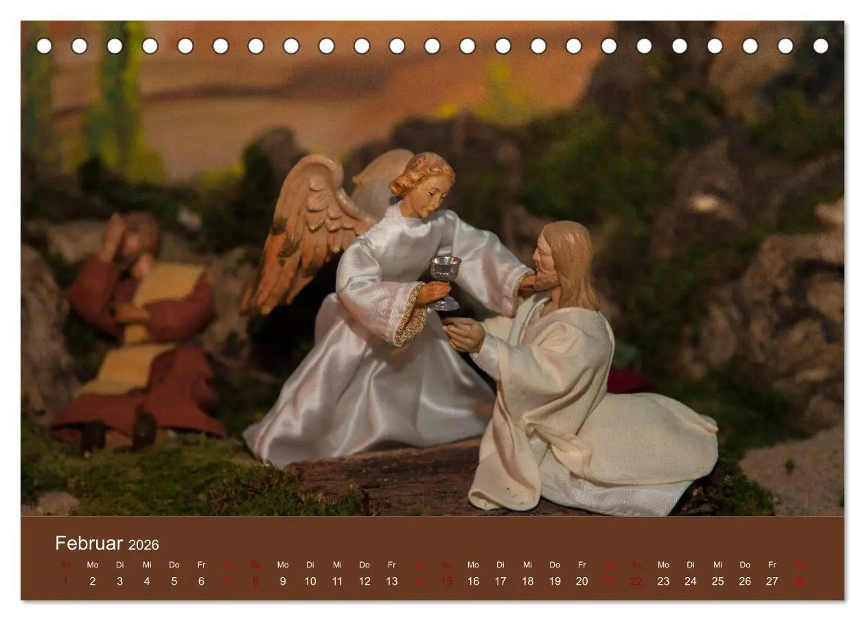 Bild: 9783457862100 | Passionskrippen (Tischkalender 2026 DIN A5 quer), CALVENDO...