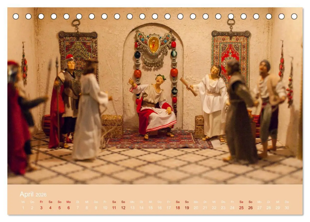 Bild: 9783457862100 | Passionskrippen (Tischkalender 2026 DIN A5 quer), CALVENDO...