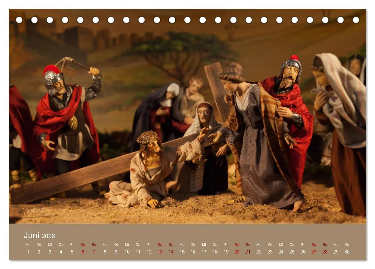 Bild: 9783457862100 | Passionskrippen (Tischkalender 2026 DIN A5 quer), CALVENDO...