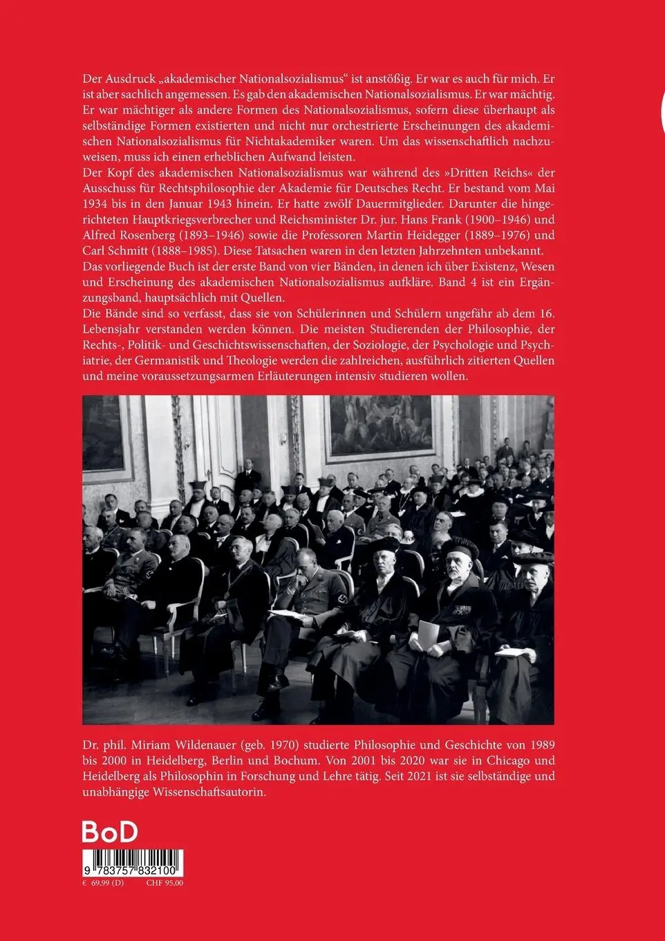Rückseite: 9783757832100 | Der akademische Nationalsozialismus | Miriam Wildenauer | Taschenbuch