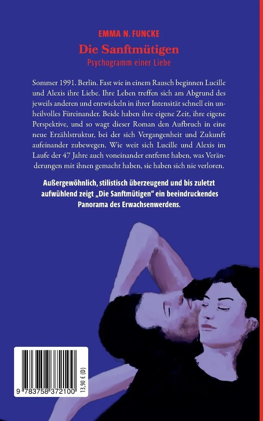 Rückseite: 9783758372100 | Die Sanftmütigen | Psychogramm einer Liebe | Emma N. Funcke | Buch
