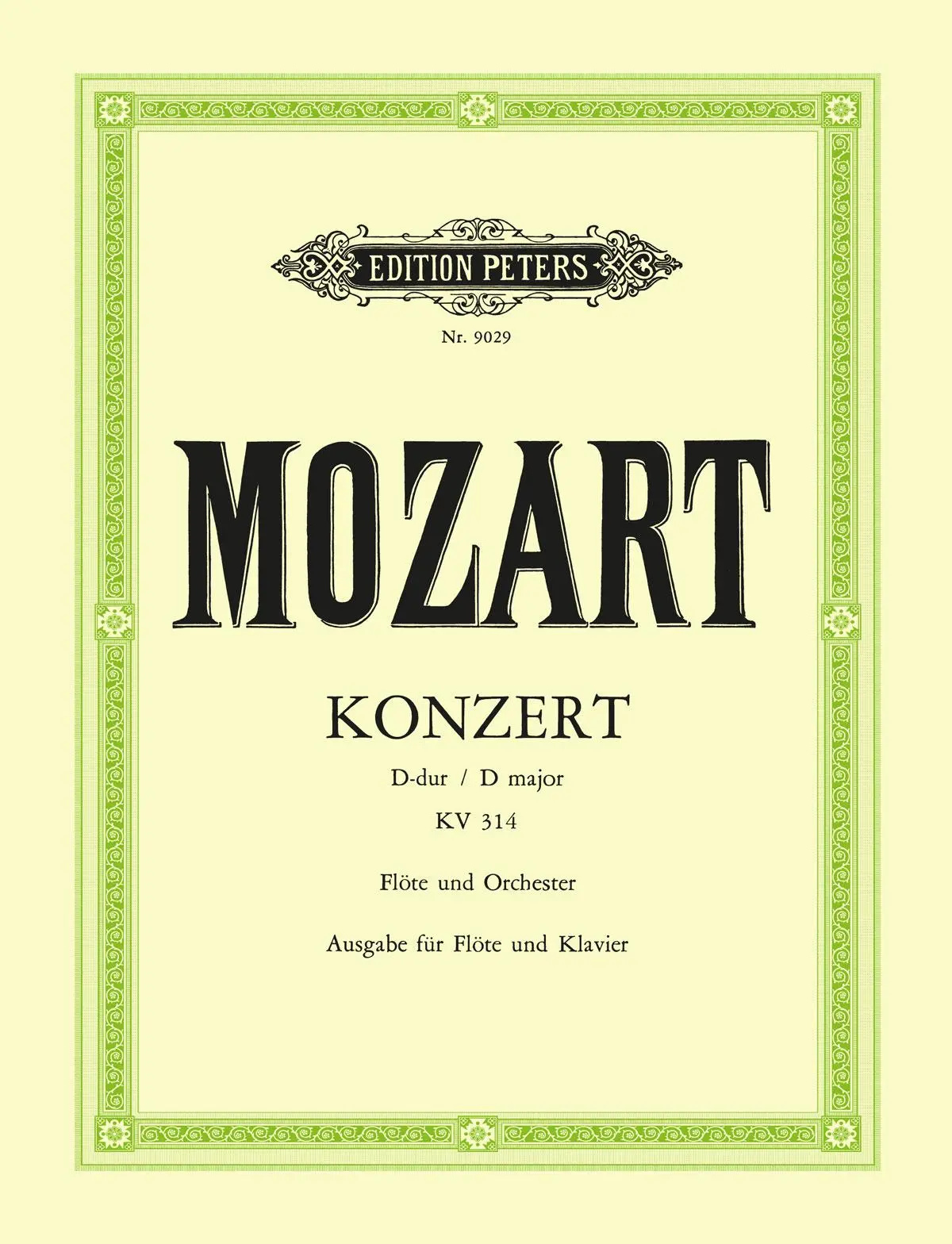 Cover: 9790014072100 | Flute Concerto No. 2 in D, with Cadenzas K.314 | Erich List | Buch