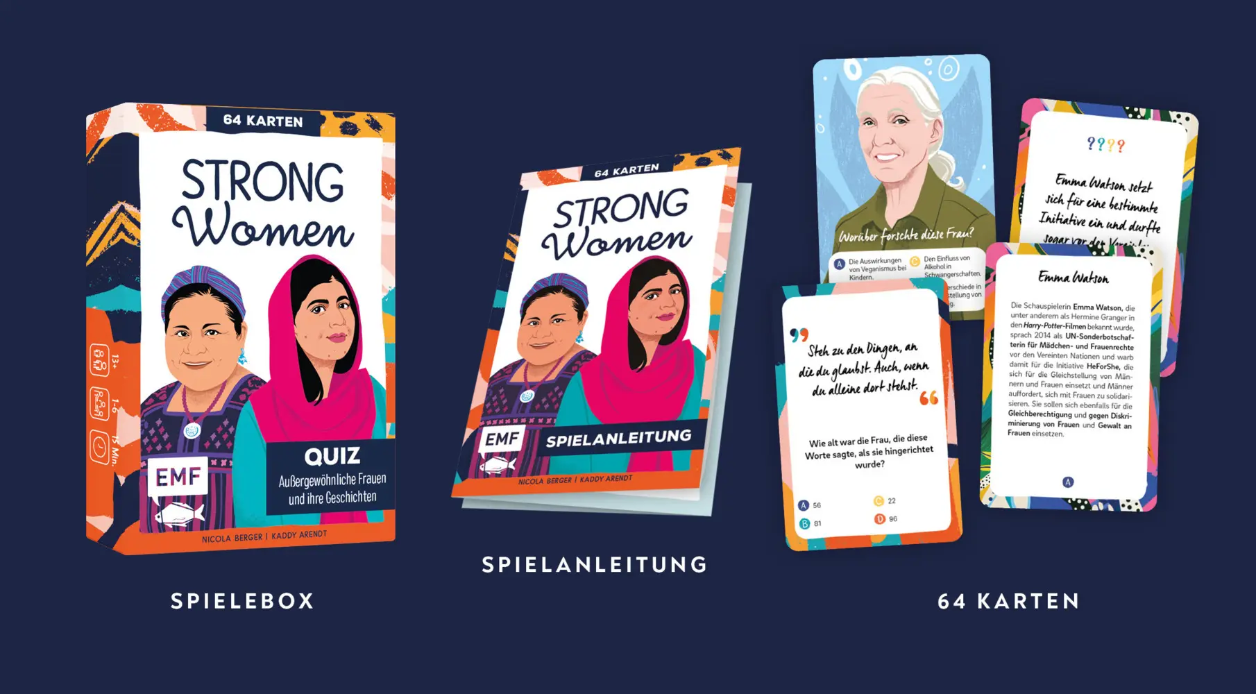 Bild: 4260478342200 | Kartenspiel: Strong Women | Nicola Berger (u. a.) | Spiel | 64 S.