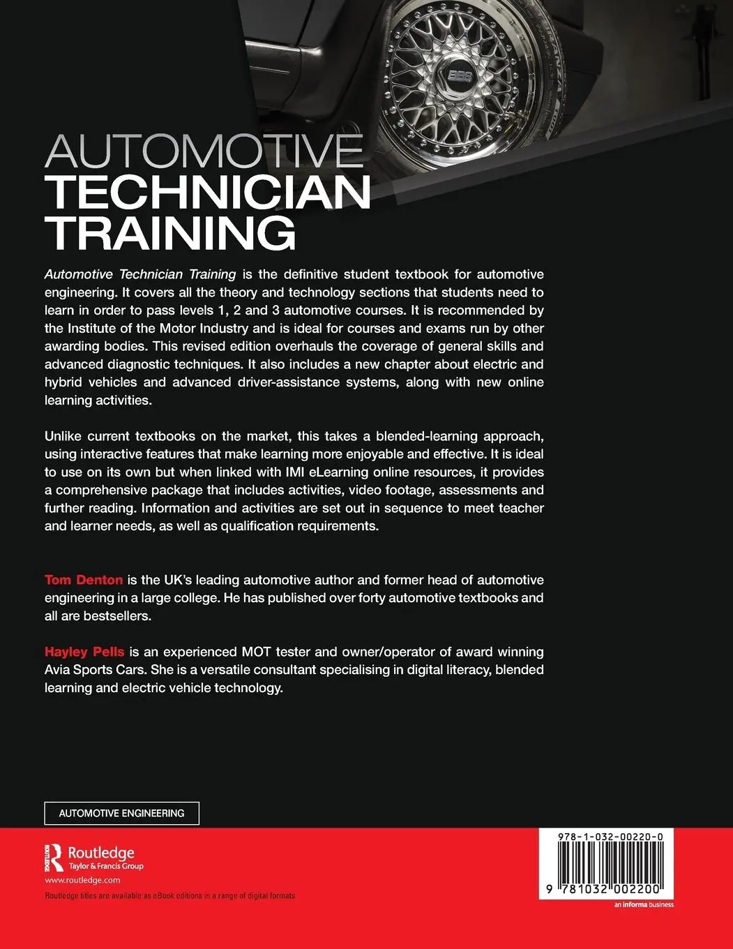 Rückseite: 9781032002200 | Automotive Technician Training | Theory | Tom Denton (u. a.) | Buch