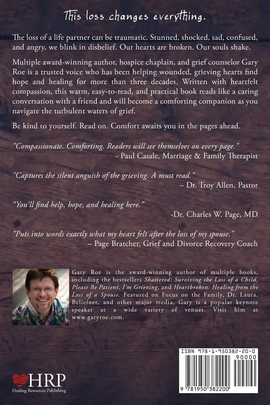 Rückseite: 9781950382200 | Comfort for the Grieving Spouse's Heart | Gary Gary Roe | Taschenbuch