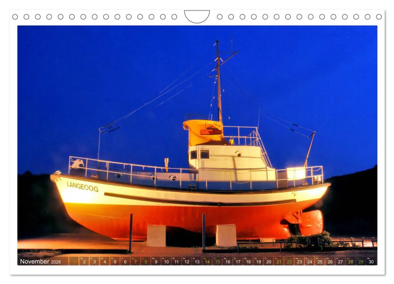 Bild: 9783457782200 | OP LANGEOOG (Wandkalender 2026 DIN A4 quer), CALVENDO Monatskalender