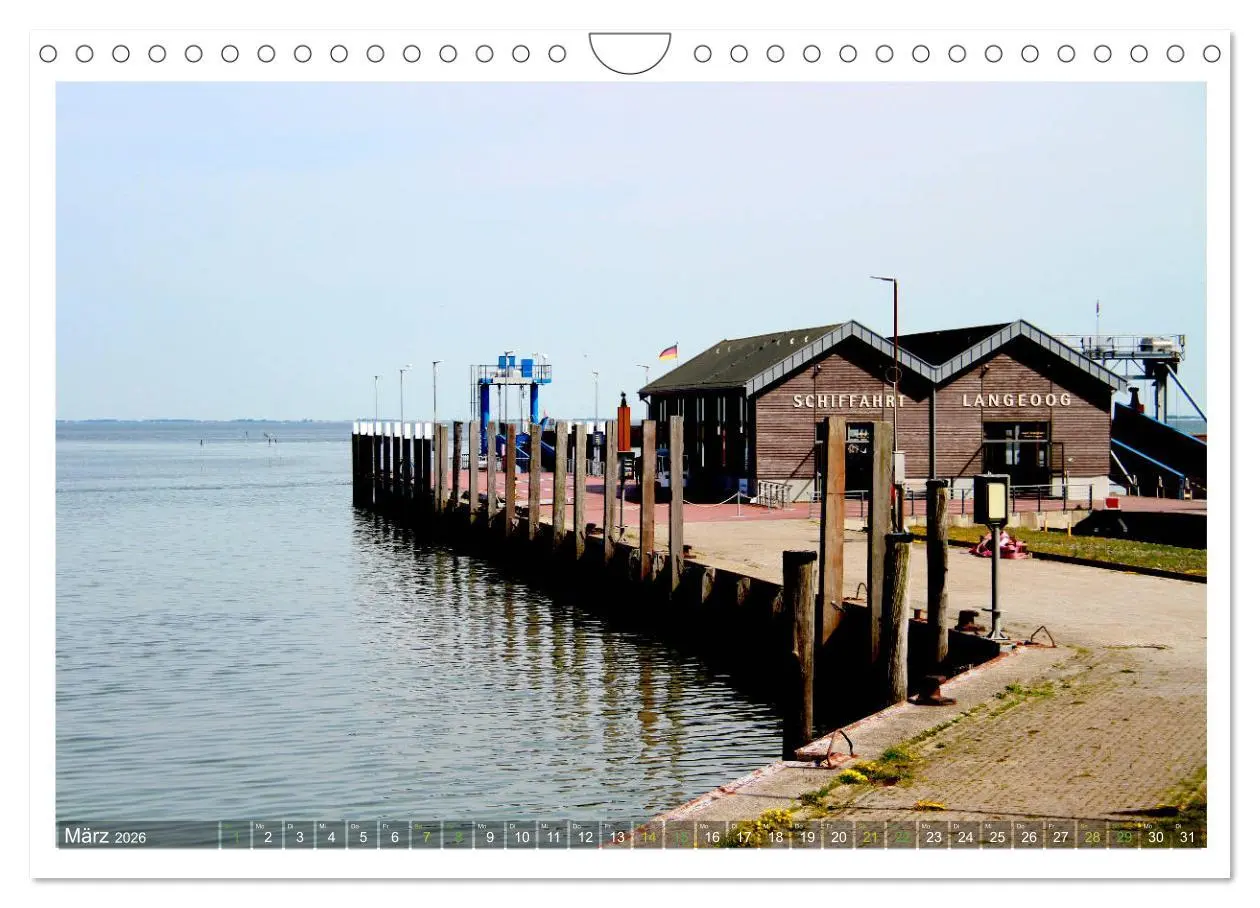 Bild: 9783457782200 | OP LANGEOOG (Wandkalender 2026 DIN A4 quer), CALVENDO Monatskalender