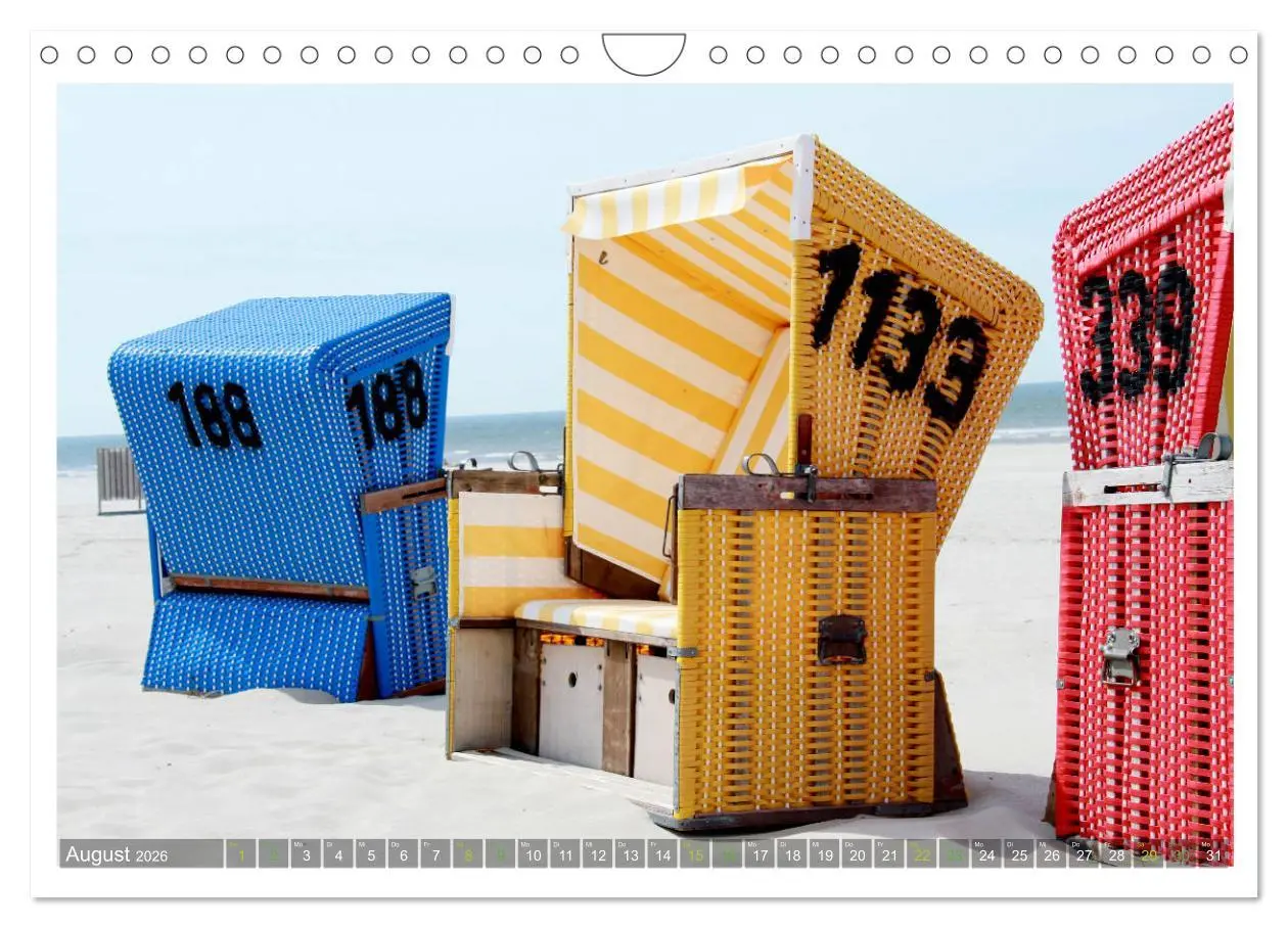 Bild: 9783457782200 | OP LANGEOOG (Wandkalender 2026 DIN A4 quer), CALVENDO Monatskalender