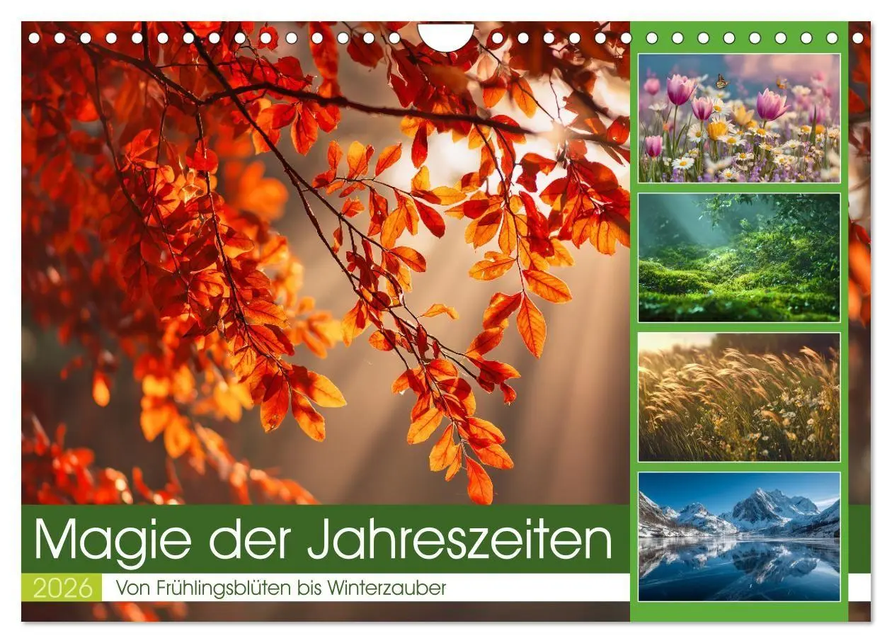 Cover: 9783516702200 | Magie der Jahreszeiten (Wandkalender 2026 DIN A4 quer), CALVENDO...