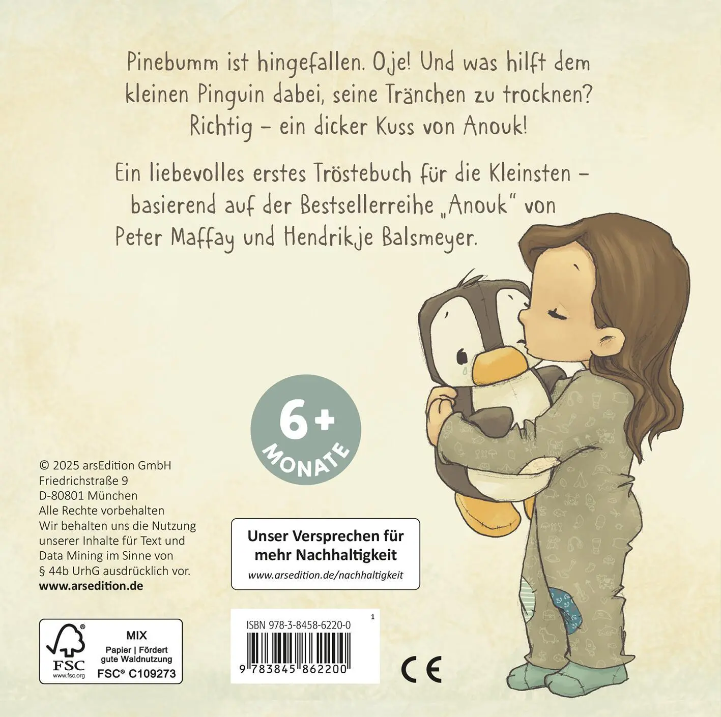 Rückseite: 9783845862200 | Pinebumm rennt | Mein kleines Tröstebuch | Hendrikje Balsmeyer (u. a.)