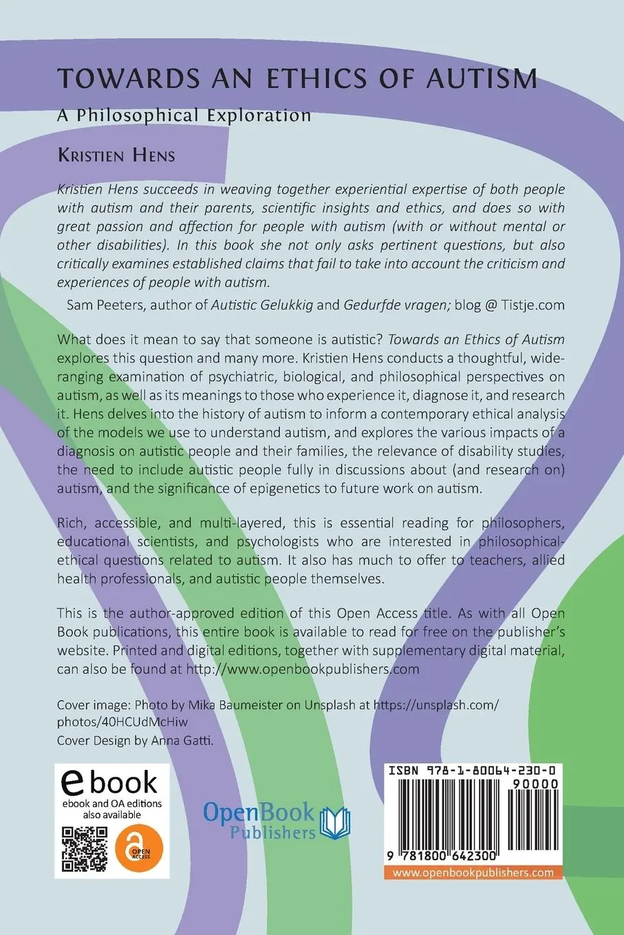 Rückseite: 9781800642300 | Towards an Ethics of Autism | A Philosophical Exploration | Hens