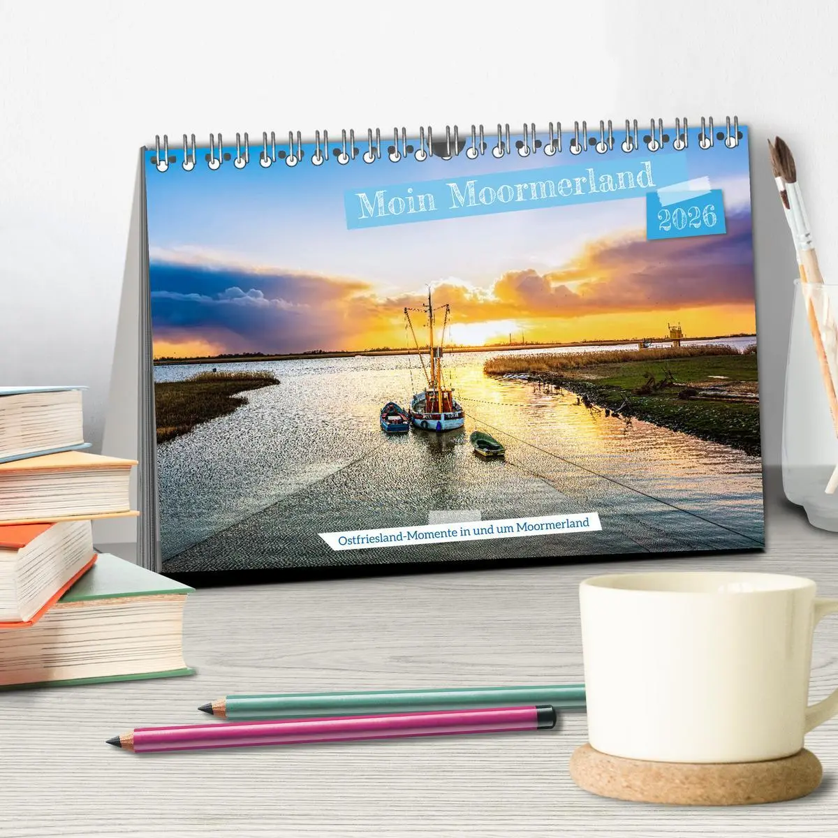 Bild: 9783457462300 | Moin Moormerland (Tischkalender 2026 DIN A5 quer), CALVENDO...