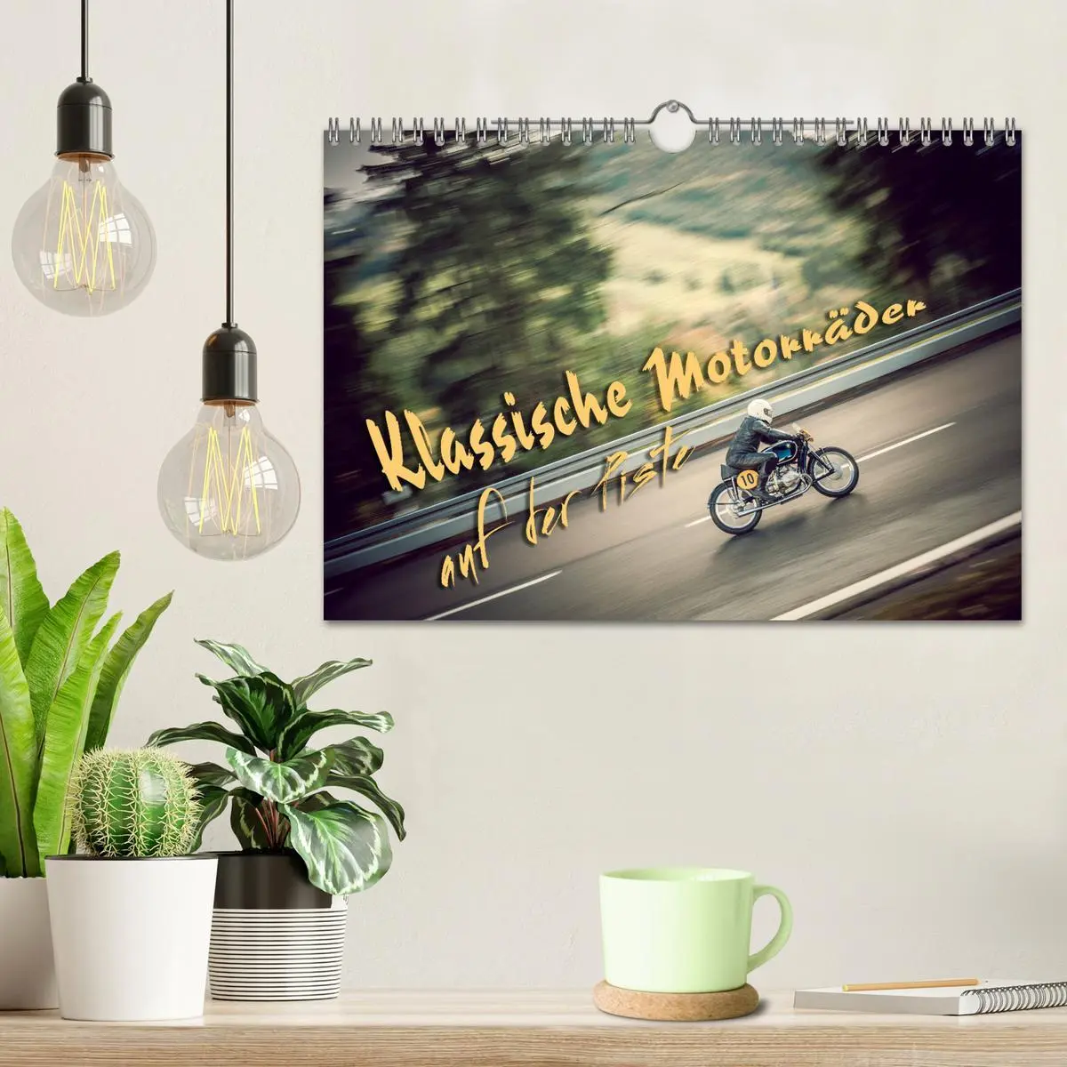 Bild: 9783457842300 | Klassische Motorräder auf der Piste (Wandkalender 2026 DIN A4...