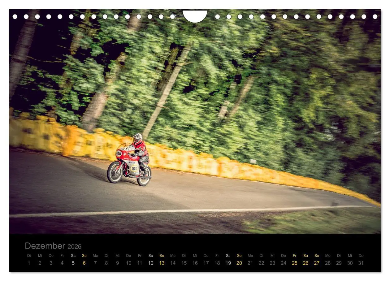 Bild: 9783457842300 | Klassische Motorräder auf der Piste (Wandkalender 2026 DIN A4...