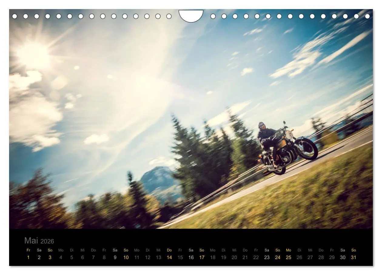 Bild: 9783457842300 | Klassische Motorräder auf der Piste (Wandkalender 2026 DIN A4...