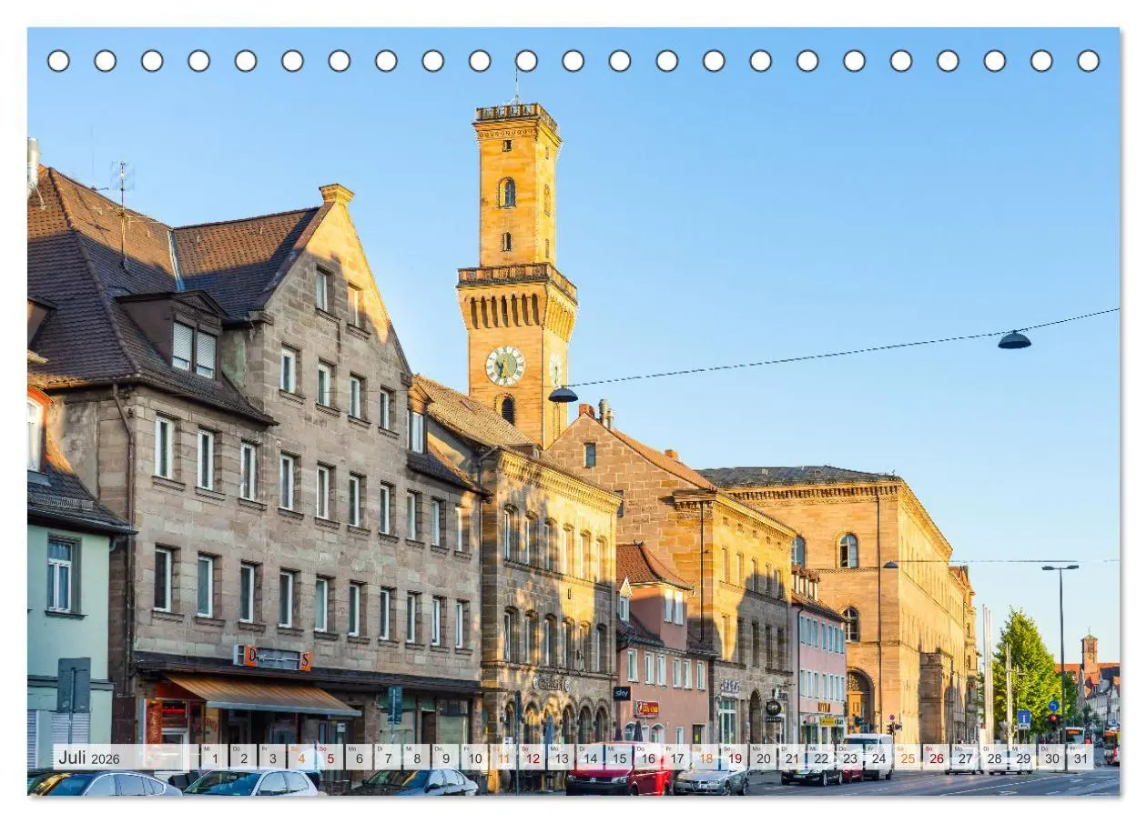 Bild: 9783457912300 | Fürth Impressionen (Tischkalender 2026 DIN A5 quer), CALVENDO...