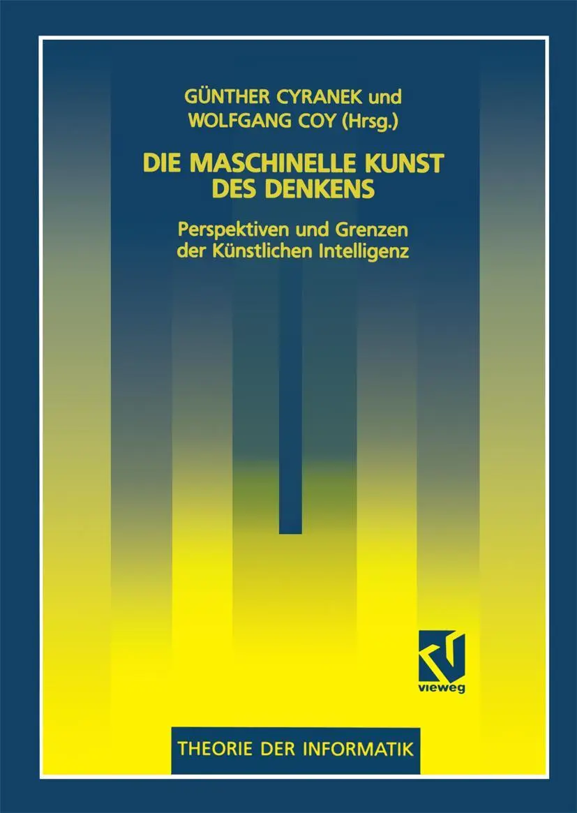 Cover: 9783528052300 | Die maschinelle Kunst des Denkens | Wolfgang Coy | Taschenbuch | viii