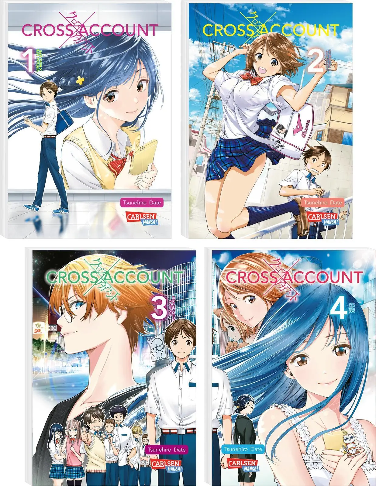 Cover: 9783551022400 | Cross Account Komplettpack 1-4 | Tsunehiro Date | Box | Cross Account