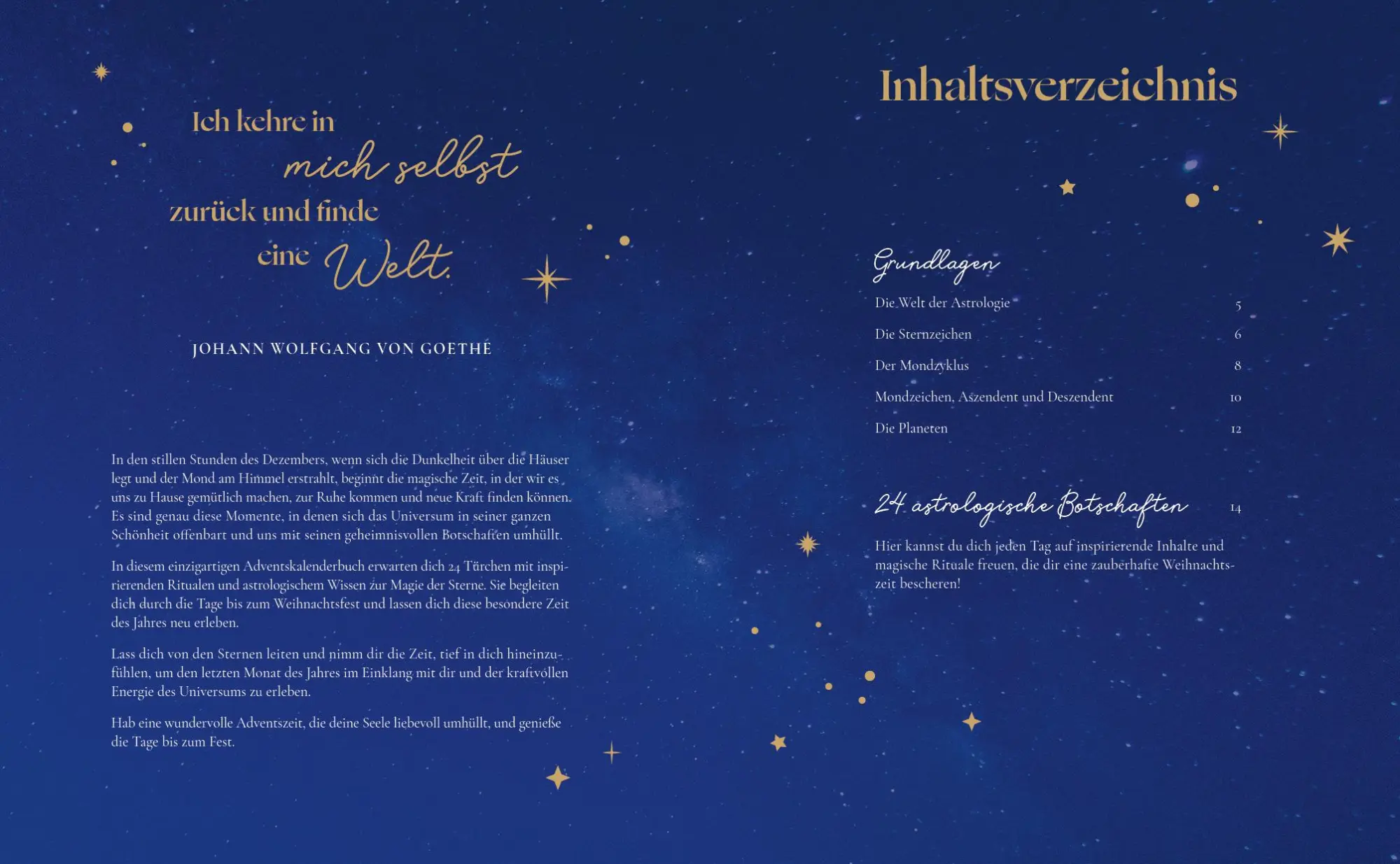Bild: 9783745922400 | Mein Astrologie-Adventskalender-Buch: Kosmische Weihnachten | Buch